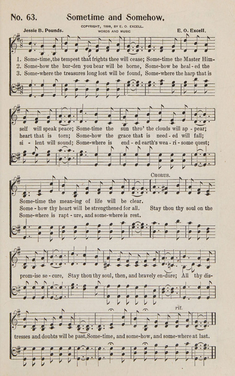 Service in Song: The cream of all the best songs, of all the best writers, together with Orders of Service for the Sunday School page 63