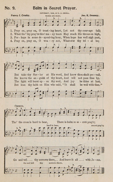 Service in Song: The cream of all the best songs, of all the best writers, together with Orders of Service for the Sunday School page 9