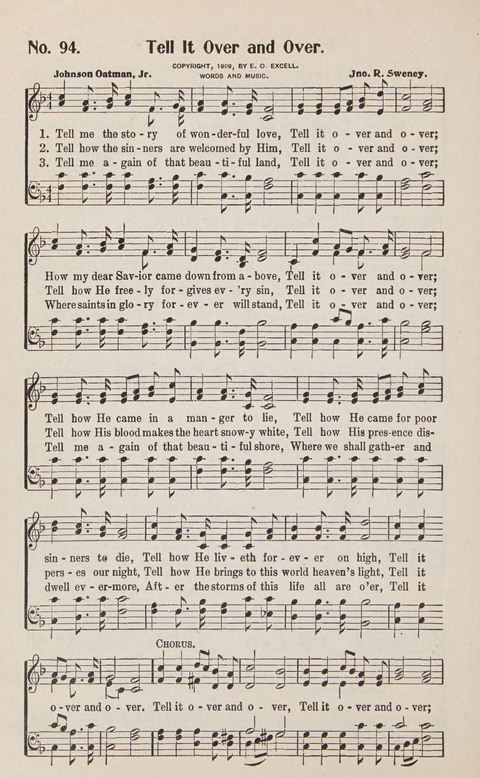 Service in Song: The cream of all the best songs, of all the best writers, together with Orders of Service for the Sunday School page 94