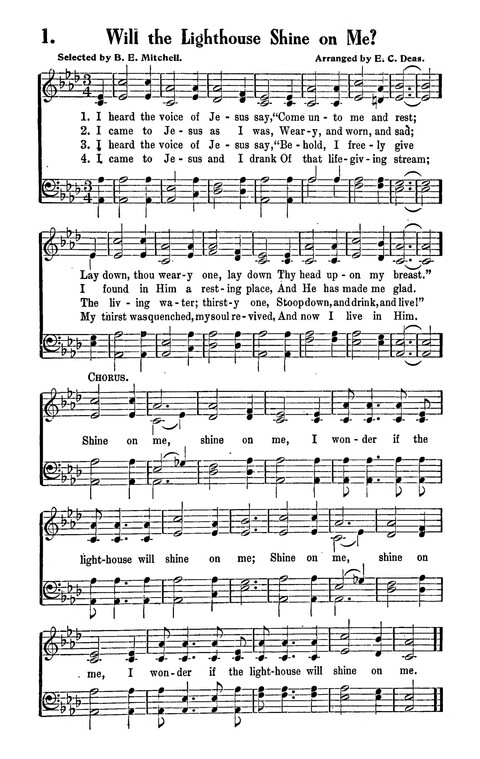 Songs and Spirituals of negro composition for revivals and congregational singing page 1