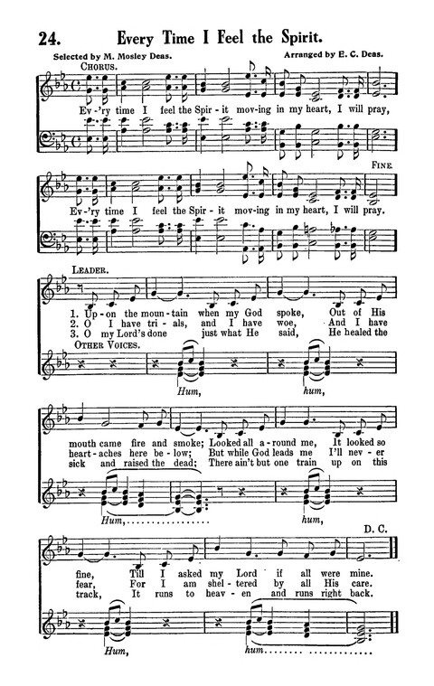 Songs and Spirituals of negro composition for revivals and congregational singing page 24
