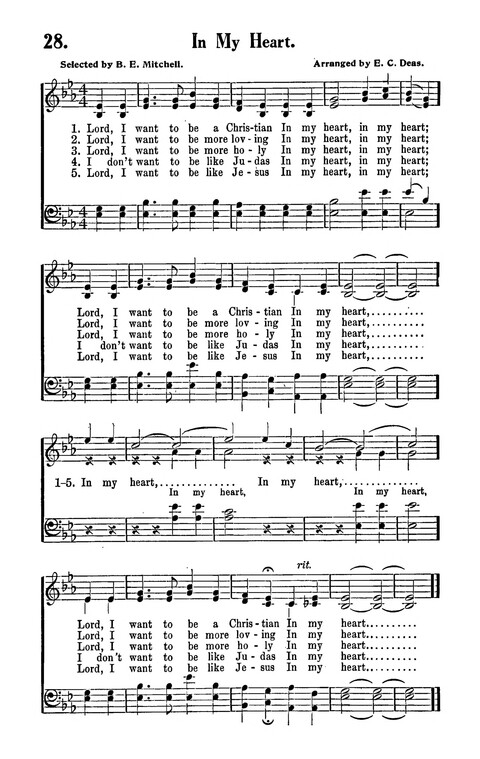 Songs and Spirituals of negro composition for revivals and congregational singing page 28