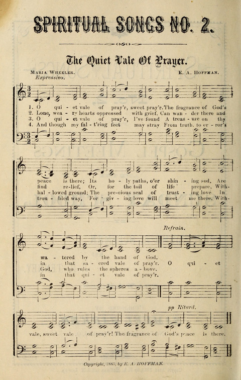 Spiritual Songs No. 2: for Gospel Meetings and the Sunday school page 2