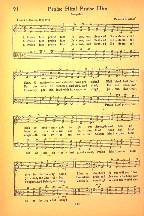 Song and Service Book for Ship and Field: Army and Navy page 116