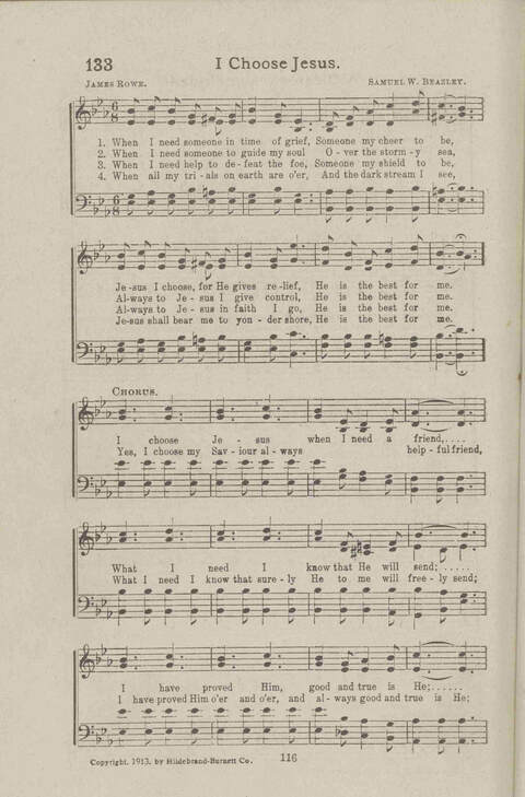 Salvation Songs: A collection of Songs and Hymns adapted to the needs of Revivals, Sabbath Schools, and Gospel Meetings Generally page 122