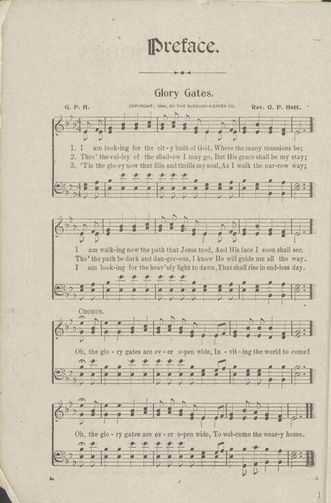 Salvation Songs: A collection of Songs and Hymns adapted to the needs of Revivals, Sabbath Schools, and Gospel Meetings Generally page 2