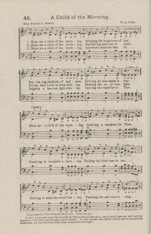 Salvation Songs: A collection of Songs and Hymns adapted to the needs of Revivals, Sabbath Schools, and Gospel Meetings Generally page 42