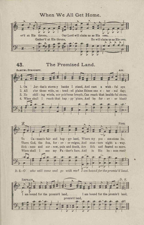 Salvation Songs: A collection of Songs and Hymns adapted to the needs of Revivals, Sabbath Schools, and Gospel Meetings Generally page 45
