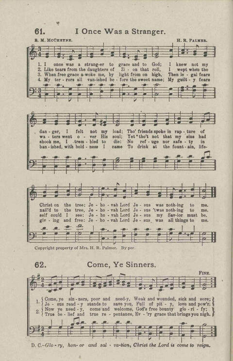 Salvation Songs: A collection of Songs and Hymns adapted to the needs of Revivals, Sabbath Schools, and Gospel Meetings Generally page 64