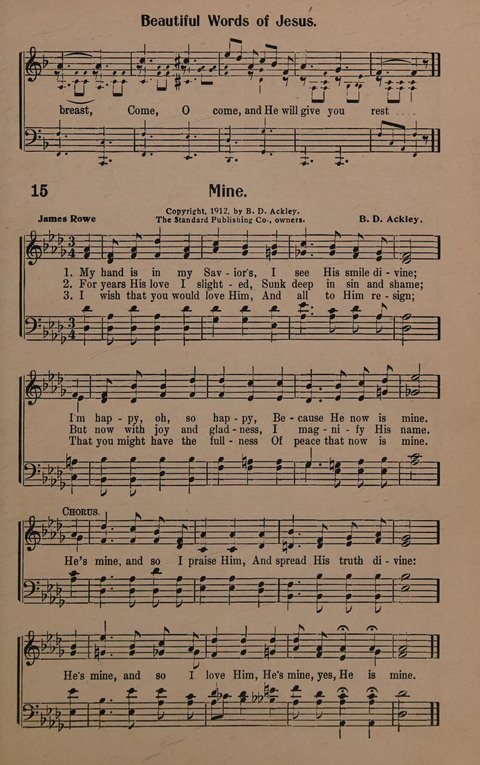 Sacred Solos and Duets: suitable for special music in church service, gospel meetings, Sunday school, Christian Endeavor, etc. page 17