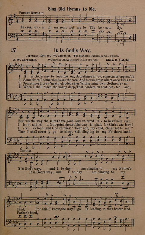 Sacred Solos and Duets: suitable for special music in church service, gospel meetings, Sunday school, Christian Endeavor, etc. page 19