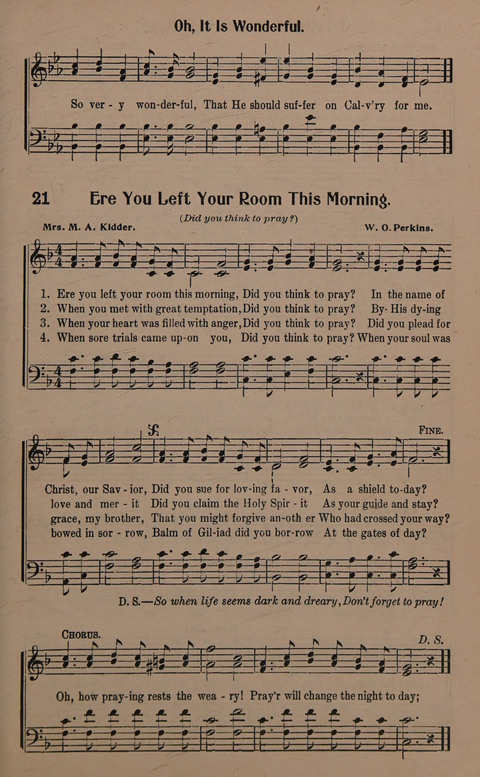 Sacred Solos and Duets: suitable for special music in church service, gospel meetings, Sunday school, Christian Endeavor, etc. page 23