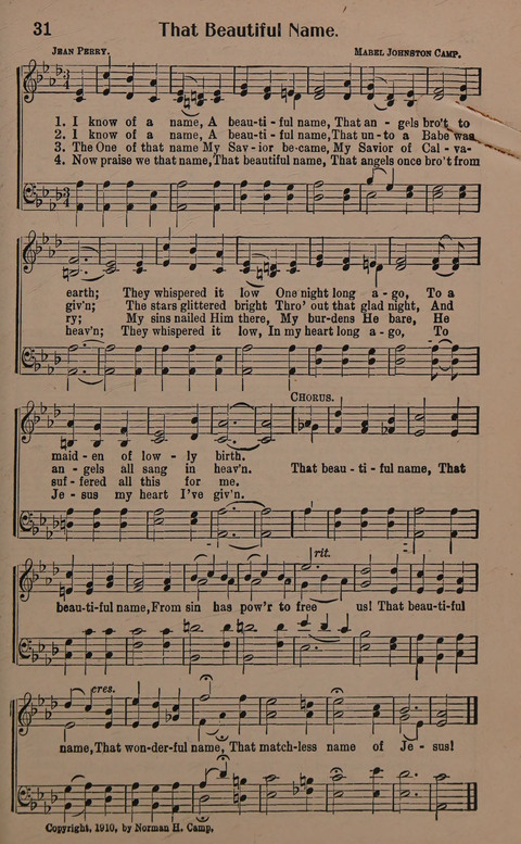 Sacred Solos and Duets: suitable for special music in church service, gospel meetings, Sunday school, Christian Endeavor, etc. page 33