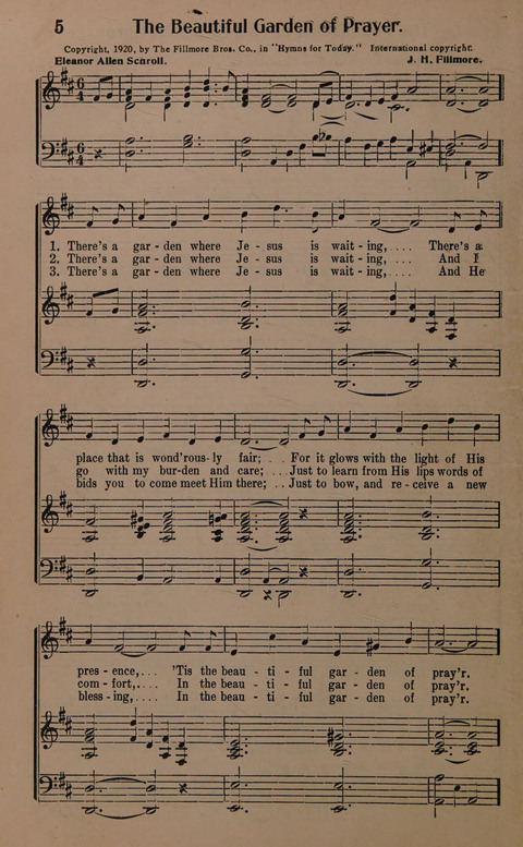 Sacred Solos and Duets: suitable for special music in church service, gospel meetings, Sunday school, Christian Endeavor, etc. page 6