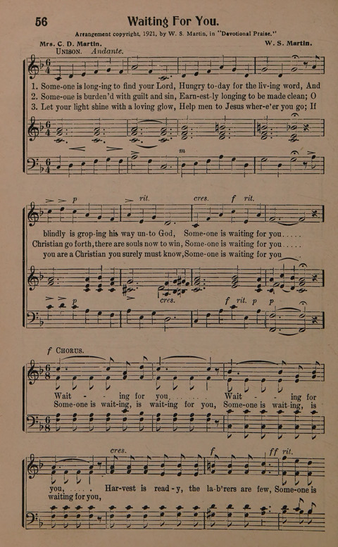 Sacred Solos and Duets: suitable for special music in church service, gospel meetings, Sunday school, Christian Endeavor, etc. page 60