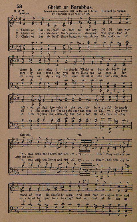 Sacred Solos and Duets: suitable for special music in church service, gospel meetings, Sunday school, Christian Endeavor, etc. page 62