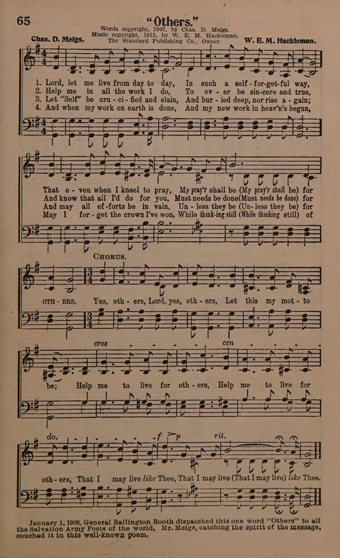 Sacred Solos and Duets: suitable for special music in church service, gospel meetings, Sunday school, Christian Endeavor, etc. page 69