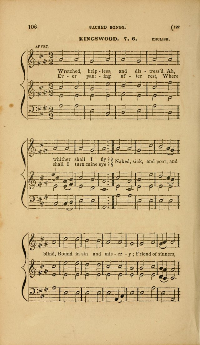 Sacred Songs for Family and Social Worship: comprising the most approved spiritual hymns with chaste and popular tunes page 122