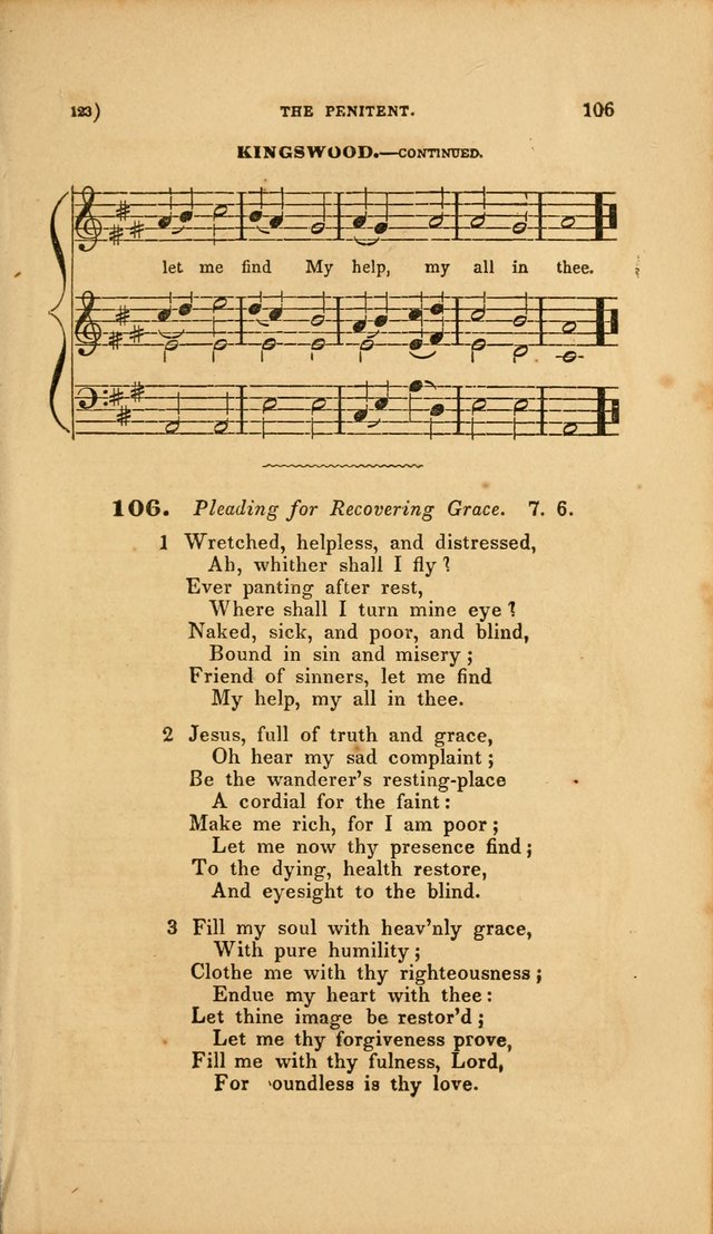 Sacred Songs for Family and Social Worship: comprising the most approved spiritual hymns with chaste and popular tunes page 123