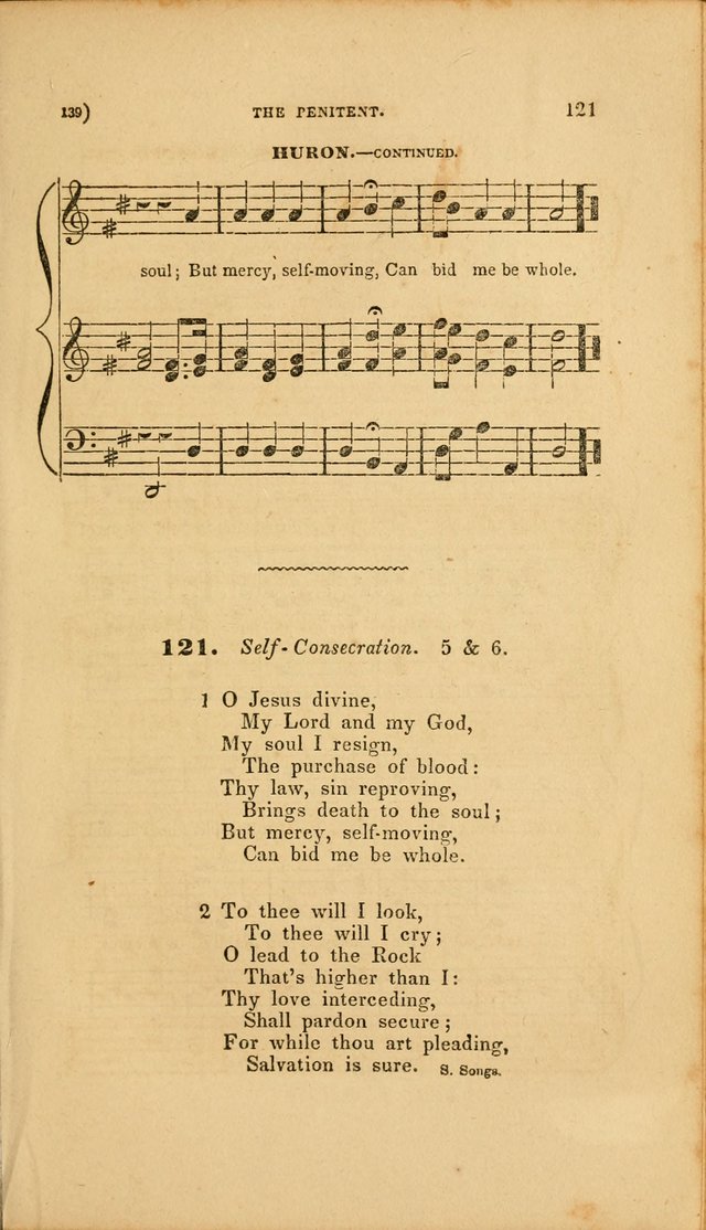 Sacred Songs for Family and Social Worship: comprising the most approved spiritual hymns with chaste and popular tunes page 139