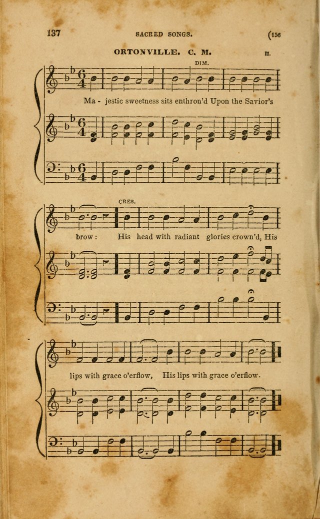 Sacred Songs for Family and Social Worship: comprising the most approved spiritual hymns with chaste and popular tunes page 156