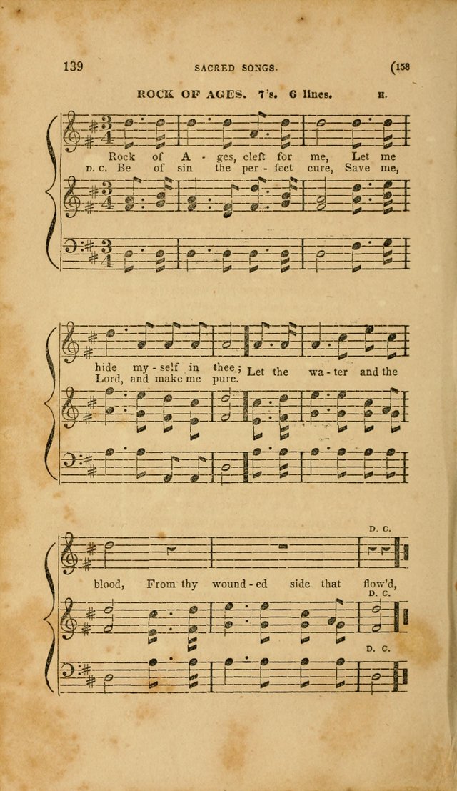 Sacred Songs for Family and Social Worship: comprising the most approved spiritual hymns with chaste and popular tunes page 158
