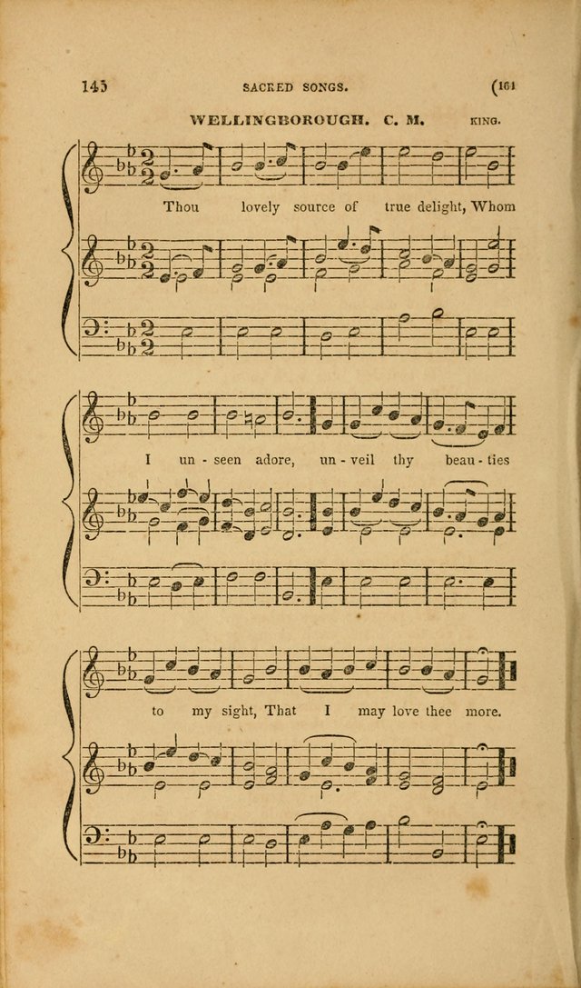 Sacred Songs for Family and Social Worship: comprising the most approved spiritual hymns with chaste and popular tunes page 164