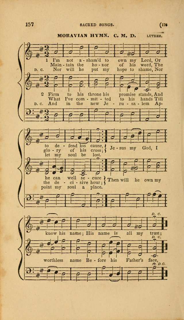 Sacred Songs for Family and Social Worship: comprising the most approved spiritual hymns with chaste and popular tunes page 176