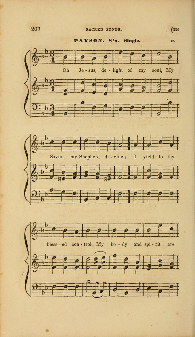Sacred Songs for Family and Social Worship: comprising the most approved spiritual hymns with chaste and popular tunes page 226