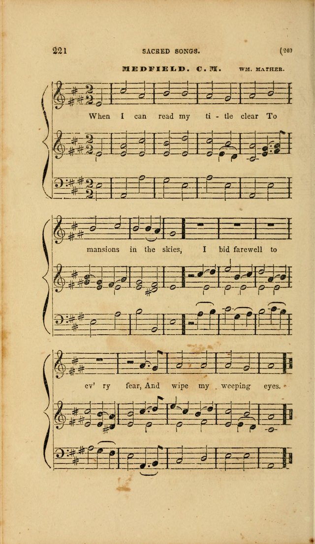 Sacred Songs for Family and Social Worship: comprising the most approved spiritual hymns with chaste and popular tunes page 240