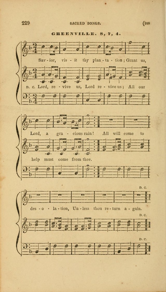 Sacred Songs for Family and Social Worship: comprising the most approved spiritual hymns with chaste and popular tunes page 248