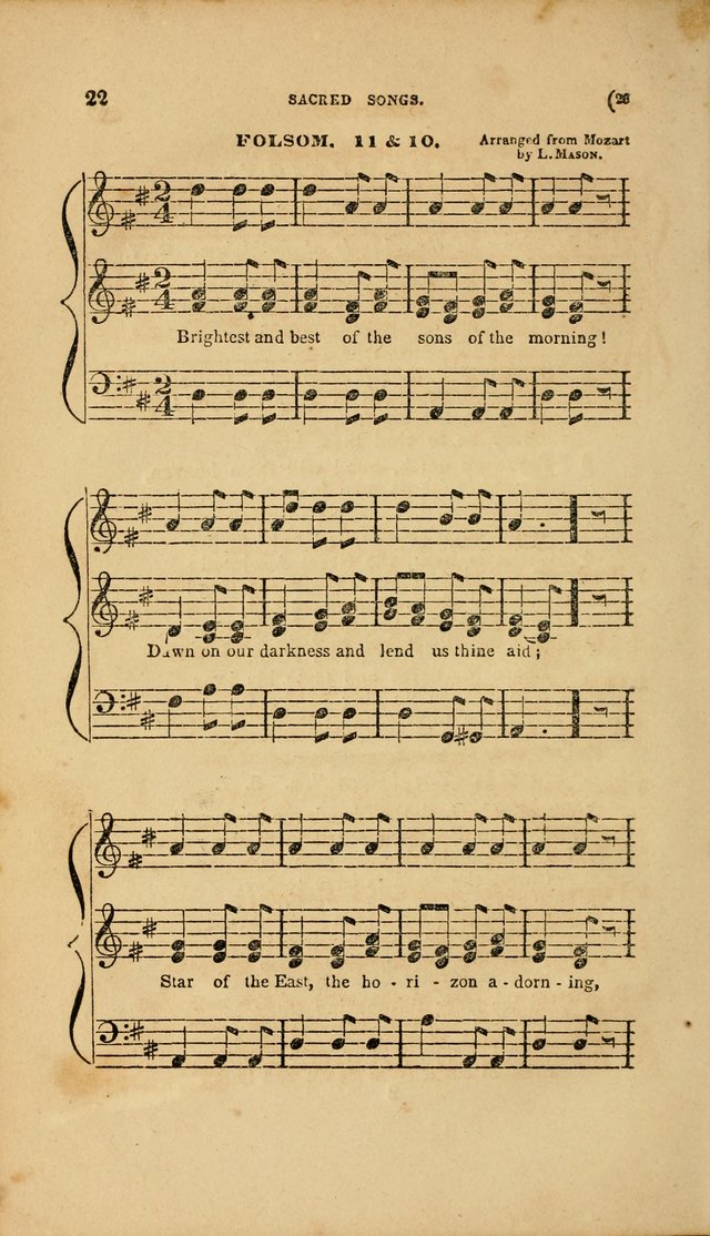 Sacred Songs for Family and Social Worship: comprising the most approved spiritual hymns with chaste and popular tunes page 26