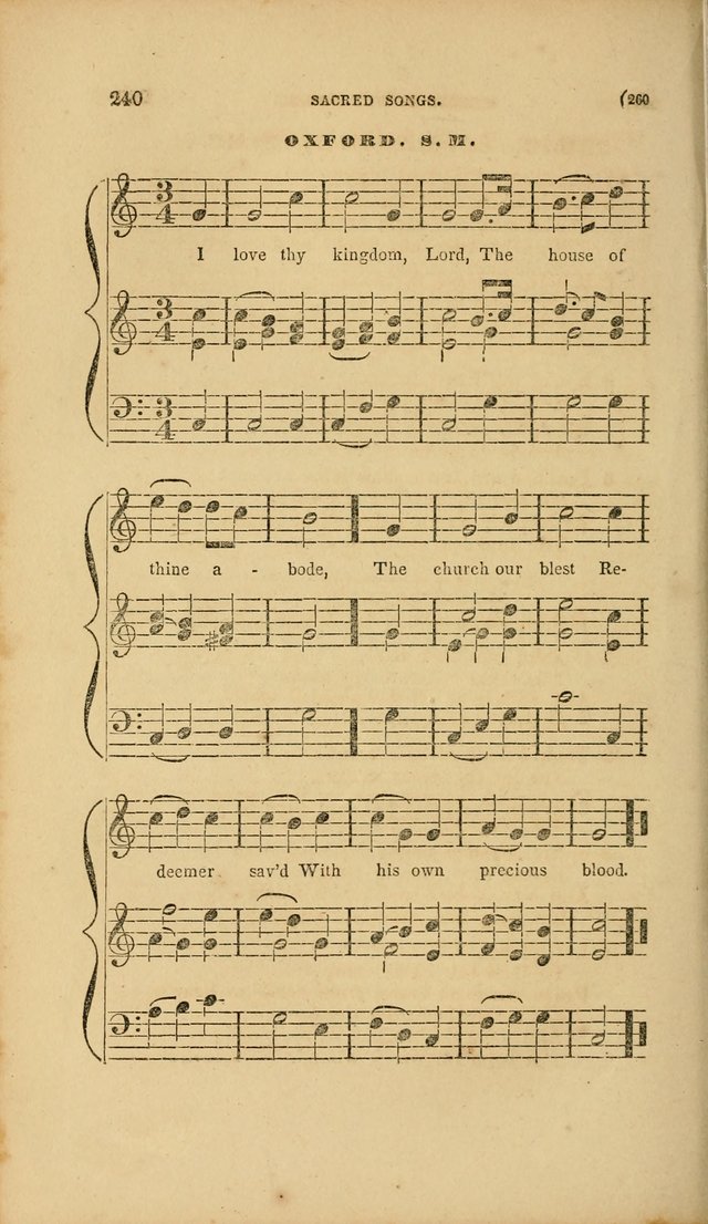 Sacred Songs for Family and Social Worship: comprising the most approved spiritual hymns with chaste and popular tunes page 260