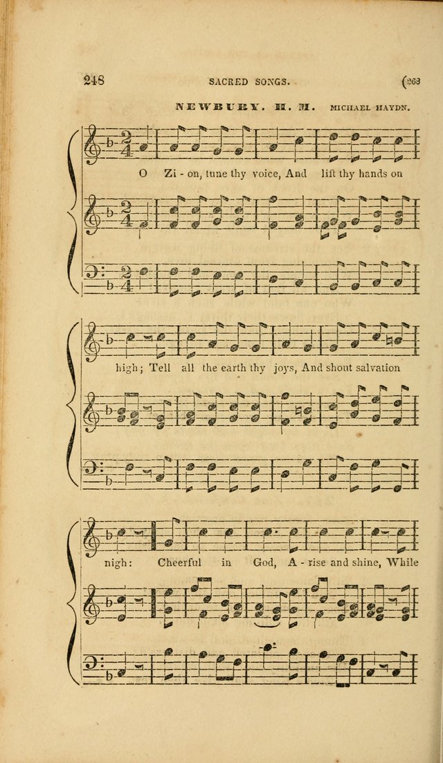 Sacred Songs for Family and Social Worship: comprising the most approved spiritual hymns with chaste and popular tunes page 268
