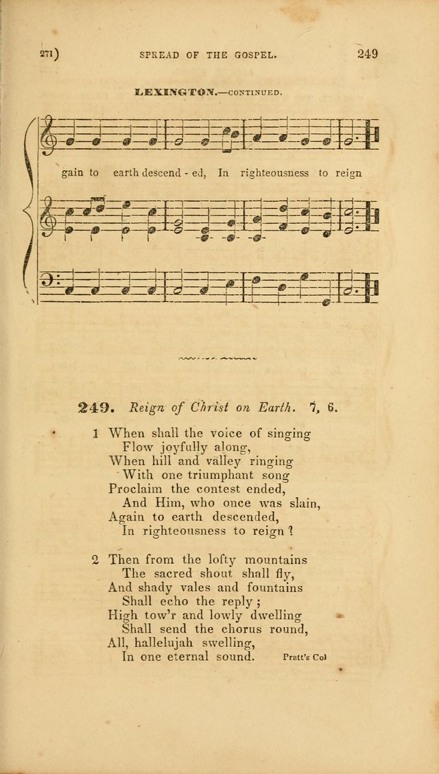 Sacred Songs for Family and Social Worship: comprising the most approved spiritual hymns with chaste and popular tunes page 271