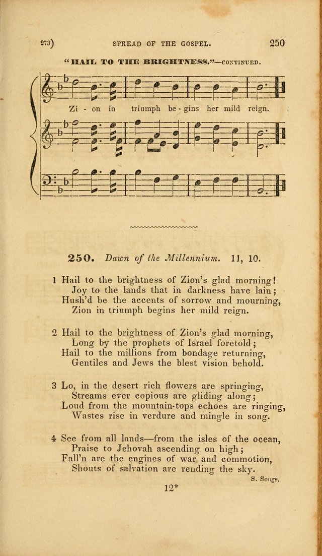 Sacred Songs for Family and Social Worship: comprising the most approved spiritual hymns with chaste and popular tunes page 273