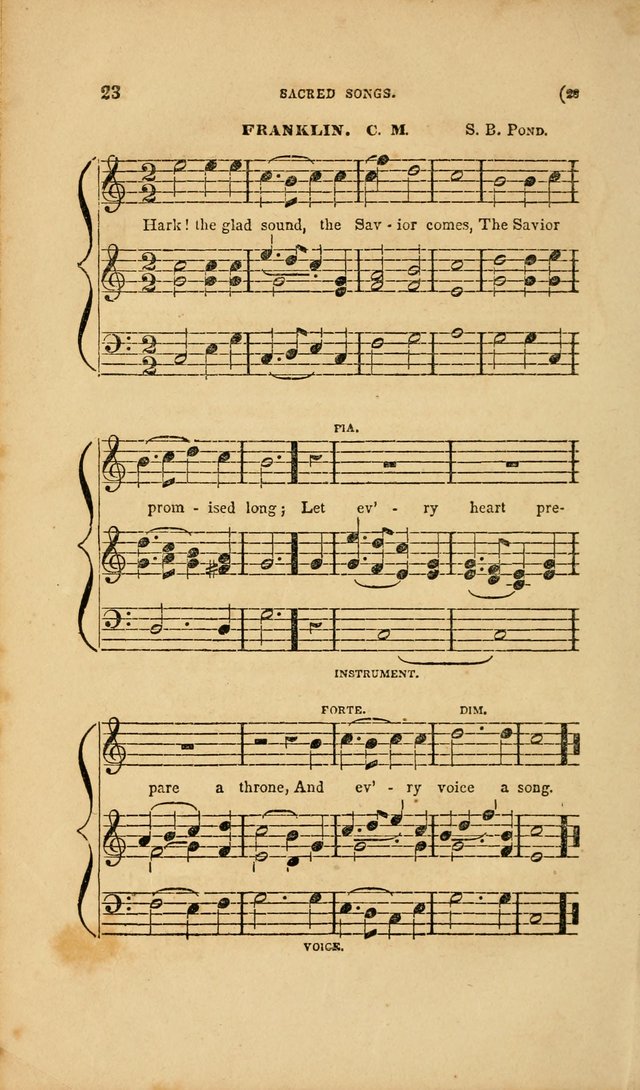 Sacred Songs for Family and Social Worship: comprising the most approved spiritual hymns with chaste and popular tunes page 28