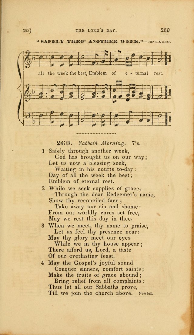 Sacred Songs for Family and Social Worship: comprising the most approved spiritual hymns with chaste and popular tunes page 285