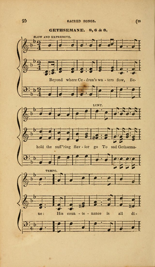 Sacred Songs for Family and Social Worship: comprising the most approved spiritual hymns with chaste and popular tunes page 30