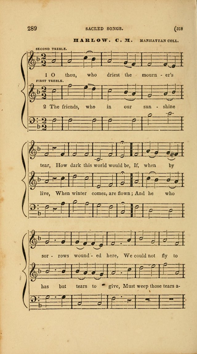 Sacred Songs for Family and Social Worship: comprising the most approved spiritual hymns with chaste and popular tunes page 318