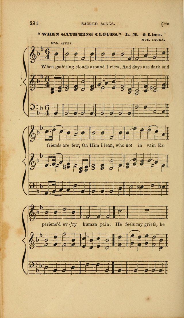 Sacred Songs for Family and Social Worship: comprising the most approved spiritual hymns with chaste and popular tunes page 320