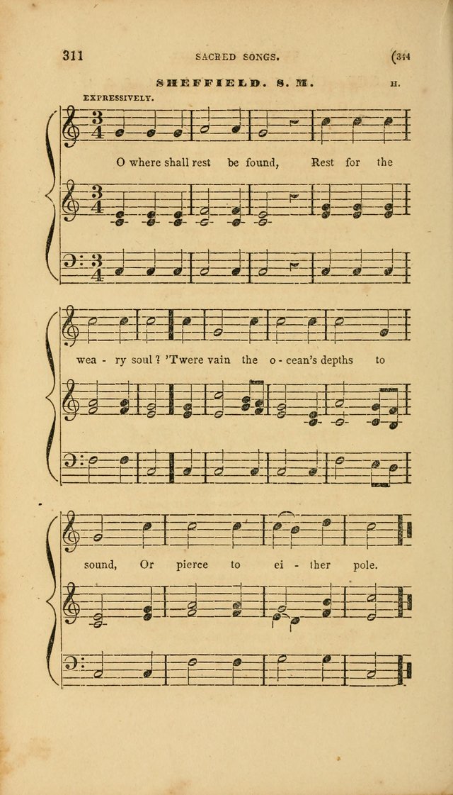 Sacred Songs for Family and Social Worship: comprising the most approved spiritual hymns with chaste and popular tunes page 344