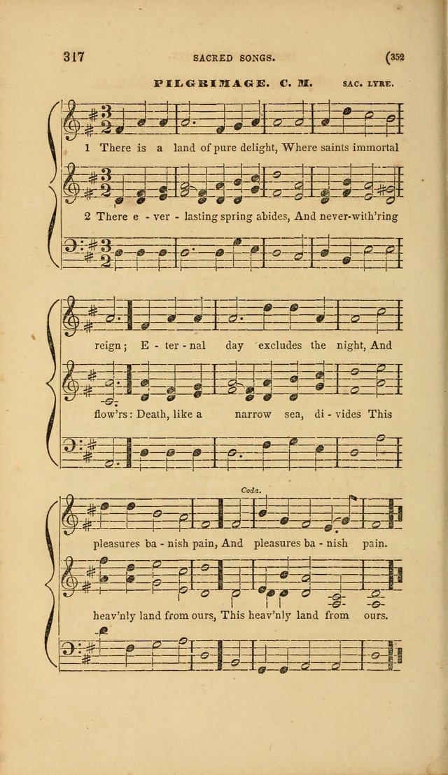 Sacred Songs for Family and Social Worship: comprising the most approved spiritual hymns with chaste and popular tunes page 352