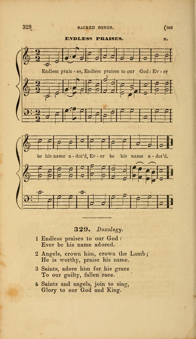 Sacred Songs for Family and Social Worship: comprising the most approved spiritual hymns with chaste and popular tunes page 366