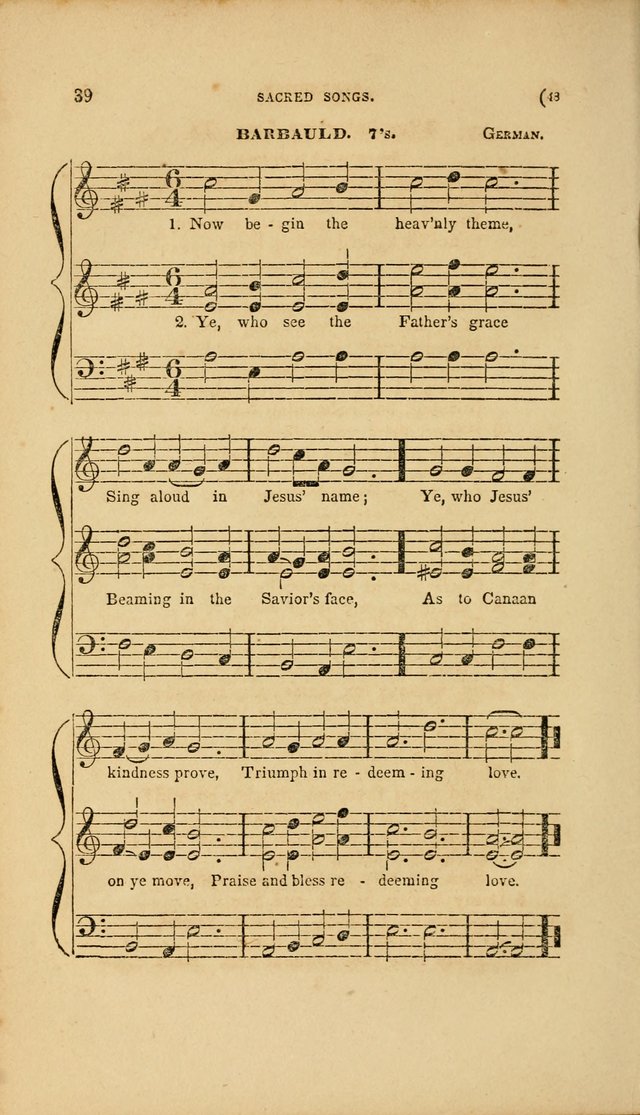Sacred Songs for Family and Social Worship: comprising the most approved spiritual hymns with chaste and popular tunes page 48
