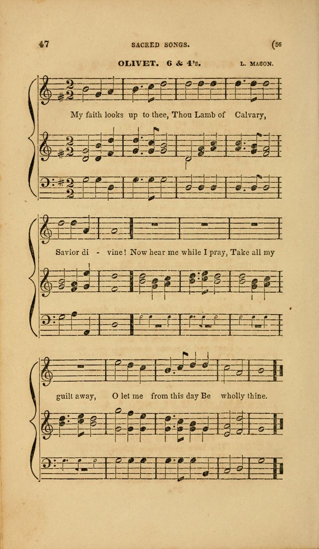 Sacred Songs for Family and Social Worship: comprising the most approved spiritual hymns with chaste and popular tunes page 56