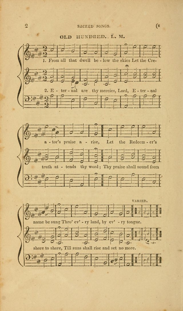 Sacred Songs for Family and Social Worship: comprising the most approved spiritual hymns with chaste and popular tunes page 6