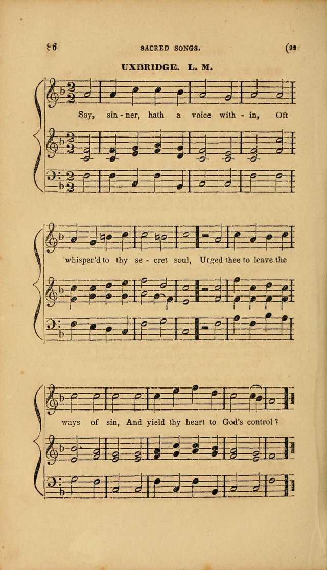 Sacred Songs for Family and Social Worship: comprising the most approved spiritual hymns with chaste and popular tunes page 98