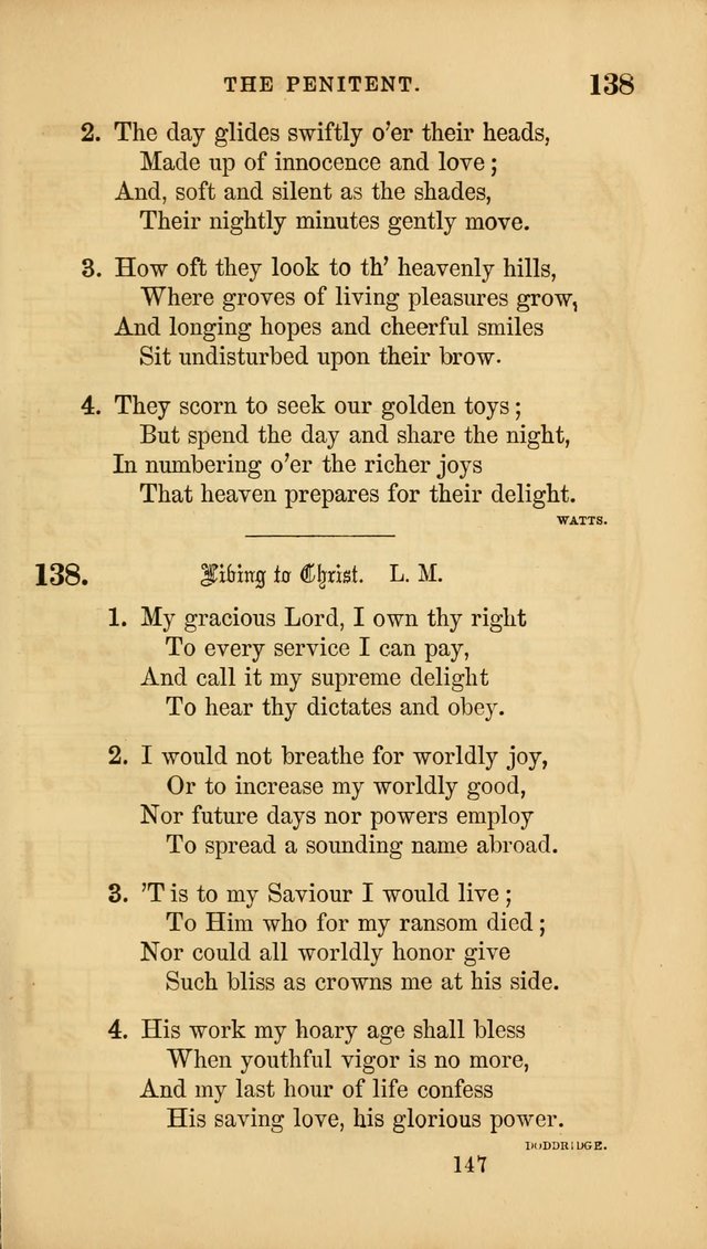 Sacred Songs for Family and Social Worship: comprising the most approved spiritual hymns with chaste and popular tunes ( New ed. rev. and enl.) page 149