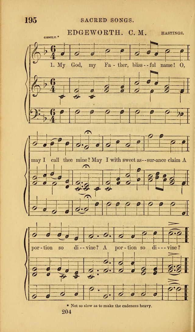 Sacred Songs for Family and Social Worship: comprising the most approved spiritual hymns with chaste and popular tunes ( New ed. rev. and enl.) page 206